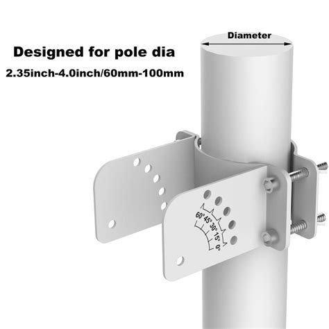 electrical box pole mount|adjustable pole mount bracket.